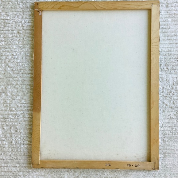 Vintage Raggedy Ann and Andy Large Oil Painting Canvas Initials On Back 18x24” - Picture 13 of 13